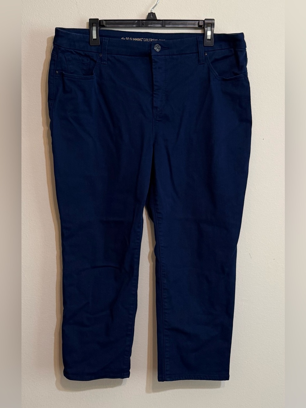 Chico’s Women’s Navy Blue Girlfriend Crop Pants 3P